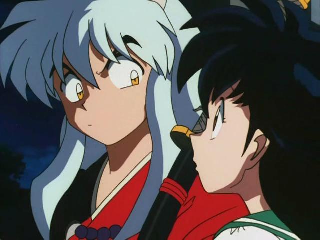 Otaku Gallery  / Anime e Manga / Inu-Yasha / Screen Shots / Episodi / 013 - L`enigma della luna nuova! Inuyasha dai capelli neri! / 076.jpg